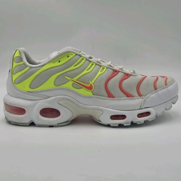 Nike Womens Air Max Plus SE Hot Punch White Volt Yellow Pink 862201-102 Size 10 - Picture 11 of 12